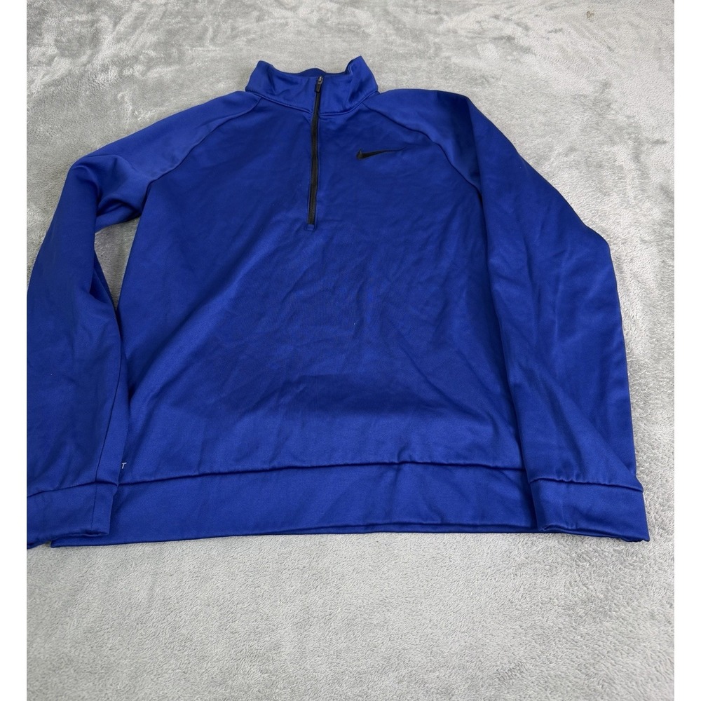 Nike Therma-Fit 1/4 Zip Pullover Jacket Women's Size Medium Blue